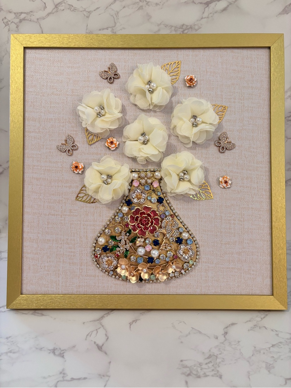 Jewelry Art Vase Assemblage